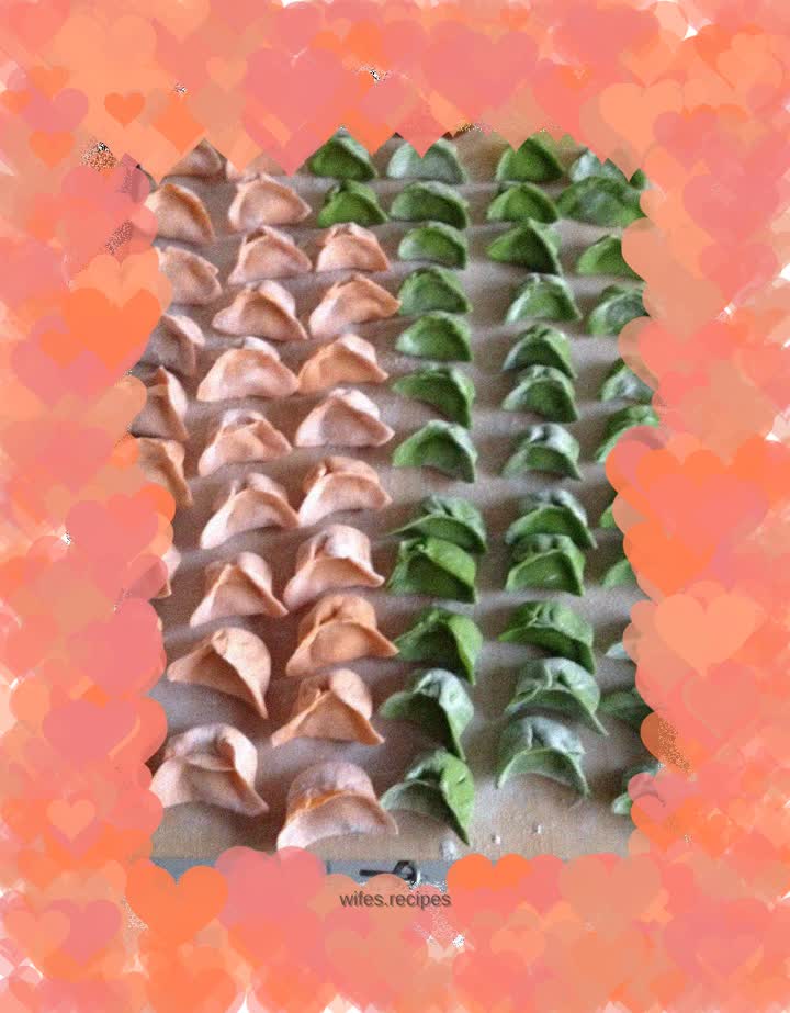 Nutritious and beautiful colorful dumplings