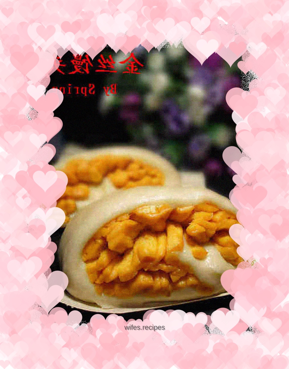 Golden silk steamed buns (one-time fermentation method)