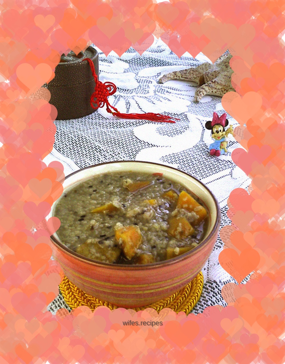 Sweet Potato, Yam and Millet Porridge