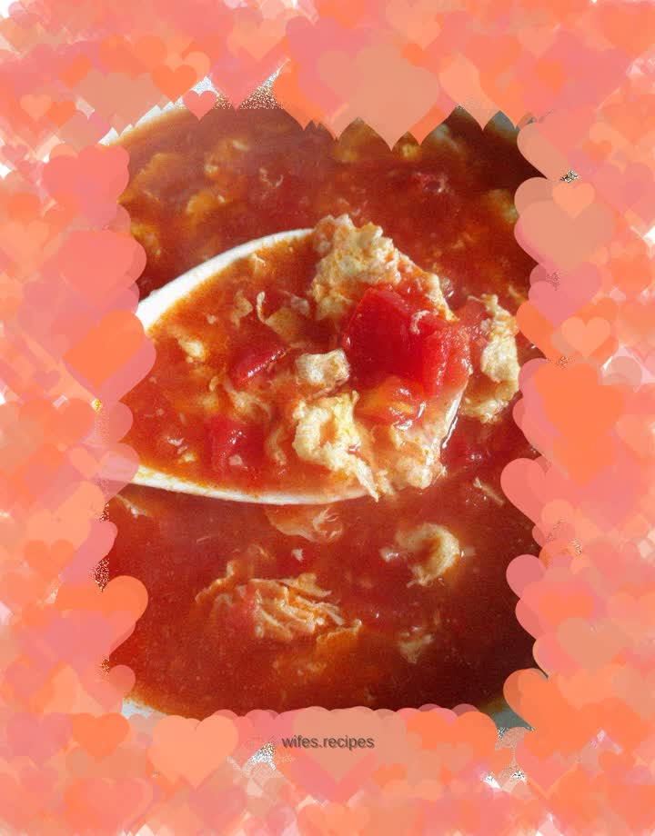 Fragrant tomato and egg soup