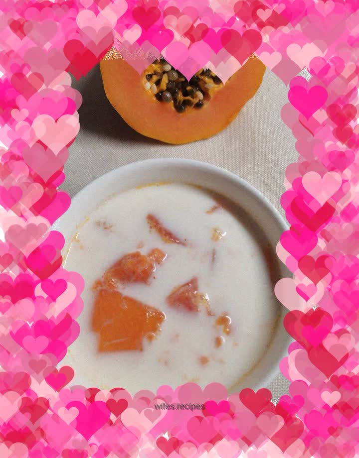 Papaya boiled milk