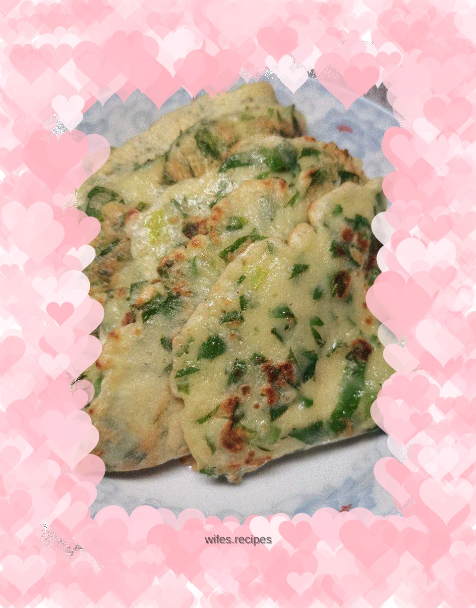 Celery Leaf Egg Pancake