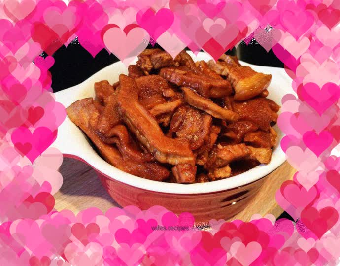 Roasted pork with dried bamboo shoots