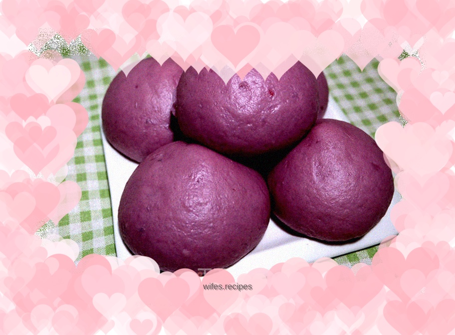 Purple sweet potato buns