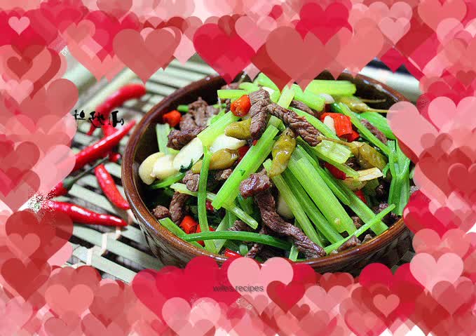 Stir-fried beef