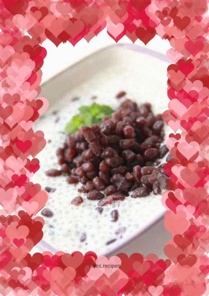 Red bean milk sago – a must-have cold dessert in summer~