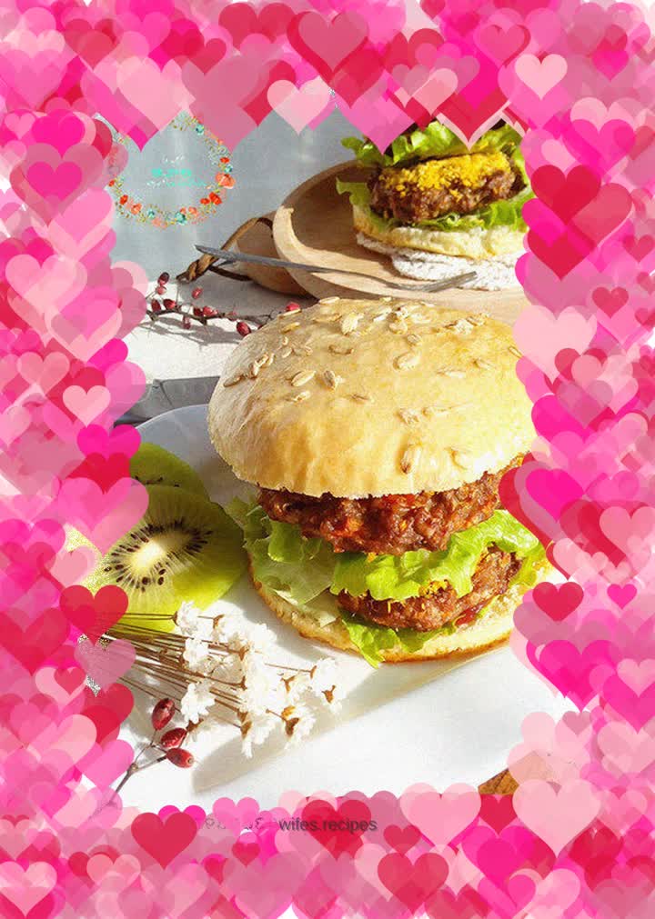 Double pork chop burger