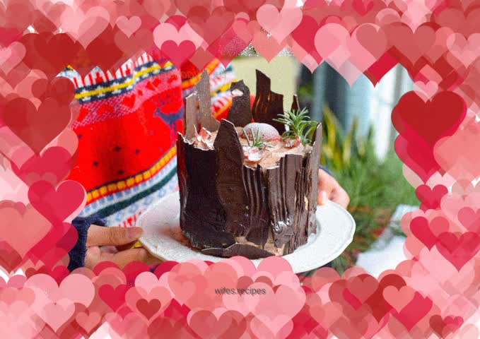 Chocolate Stump Birthday Cake