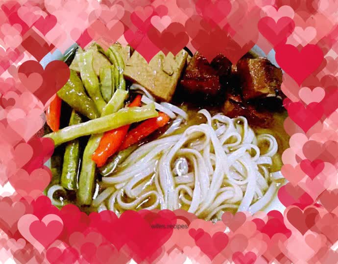 Braised tofu noodle soup