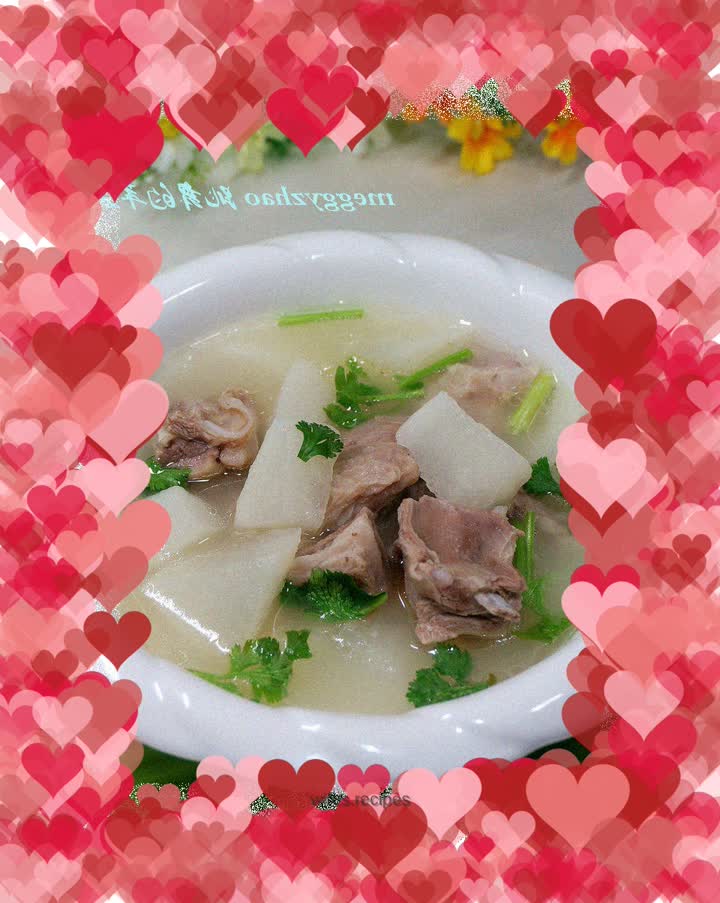 White radish and mutton soup