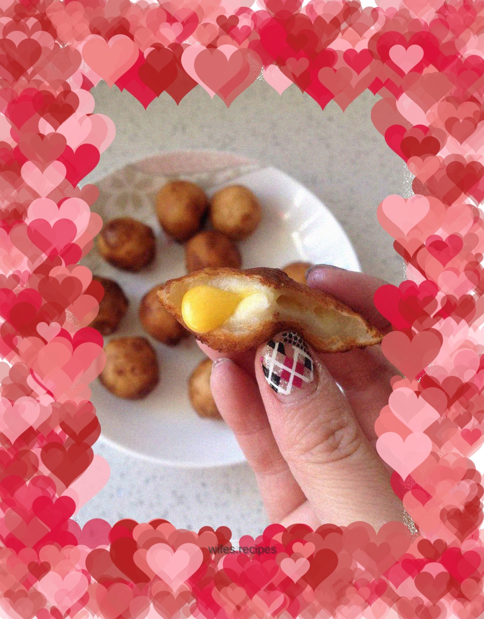 Sweet bean cheese glutinous rice balls