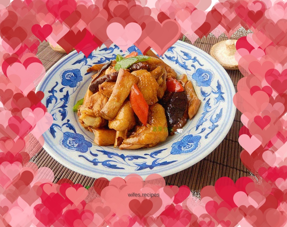 Chicken nuggets with double mushrooms