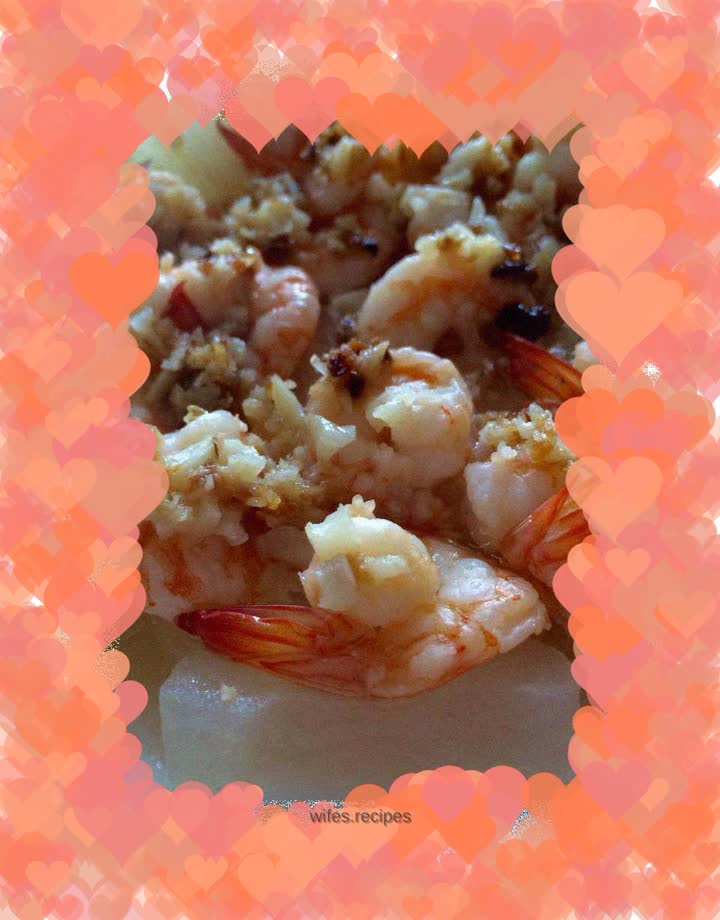Steamed Shrimp with Garlic and Winter Melon