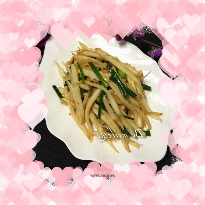 Stir-fried wild rice