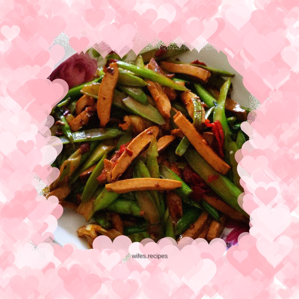 Stir-fried Choy Sum with Dried Tofu