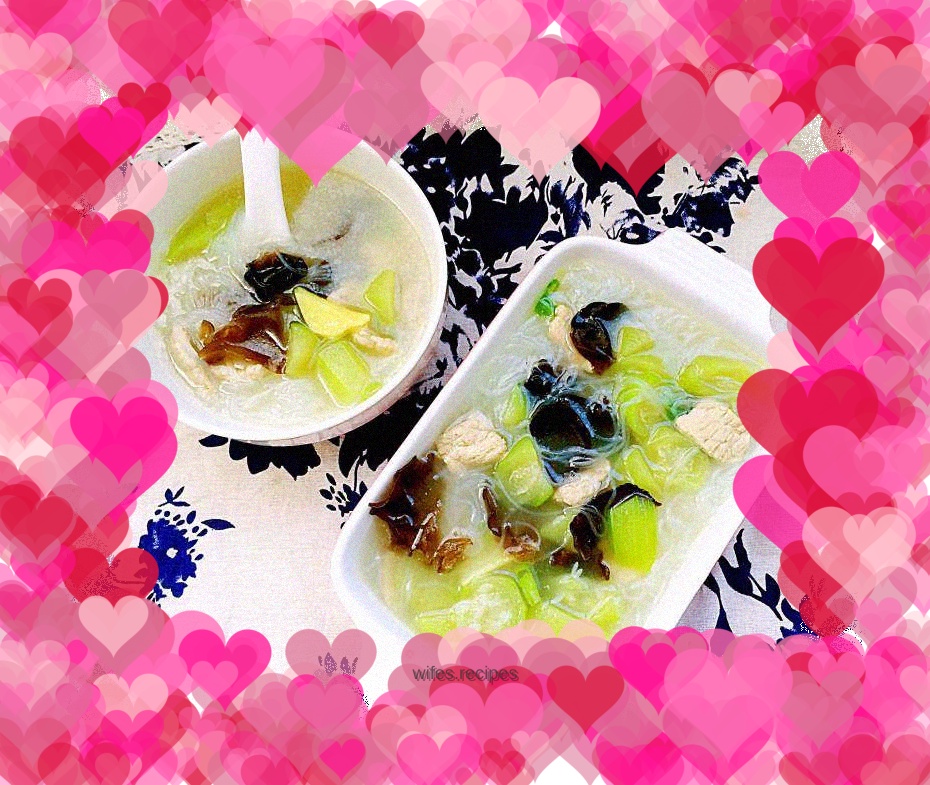 Loofah, Fungus and Vermicelli Soup