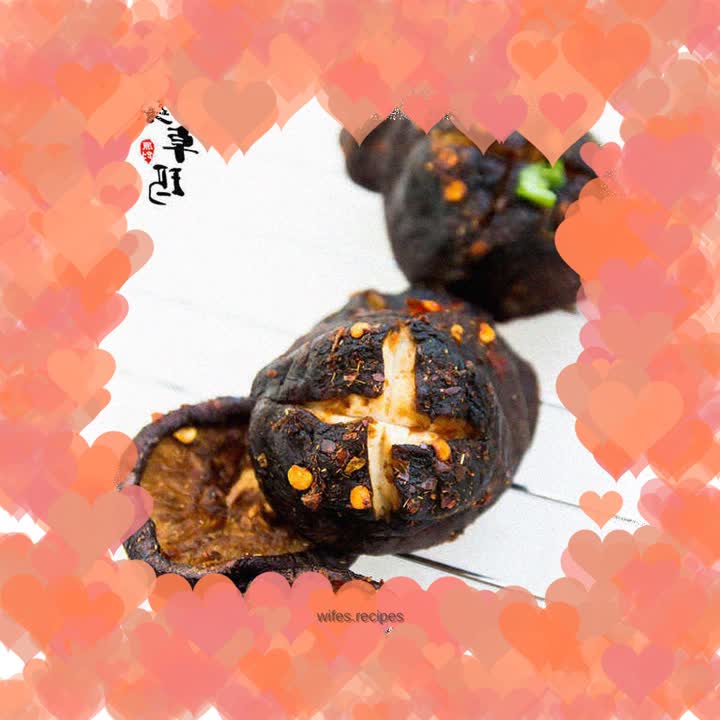 An alternative and tempting way to eat shiitake mushrooms - roasted shiitake mushrooms with cumin