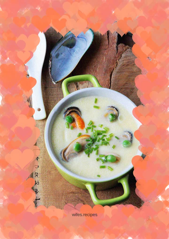 【Green-mouthed Scallop Stewed Egg】: Food aesthetics of not wasting