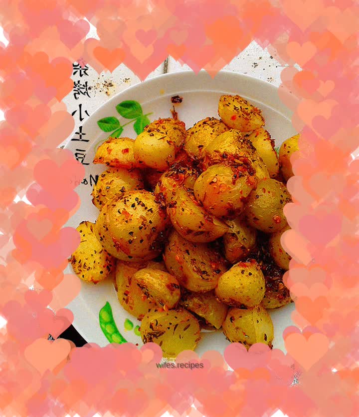 Mixed roasted baby potatoes