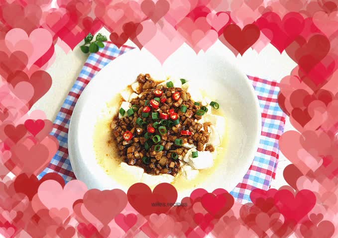【Minced pork tender tofu】
