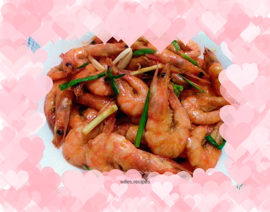 Stir-fried shrimp