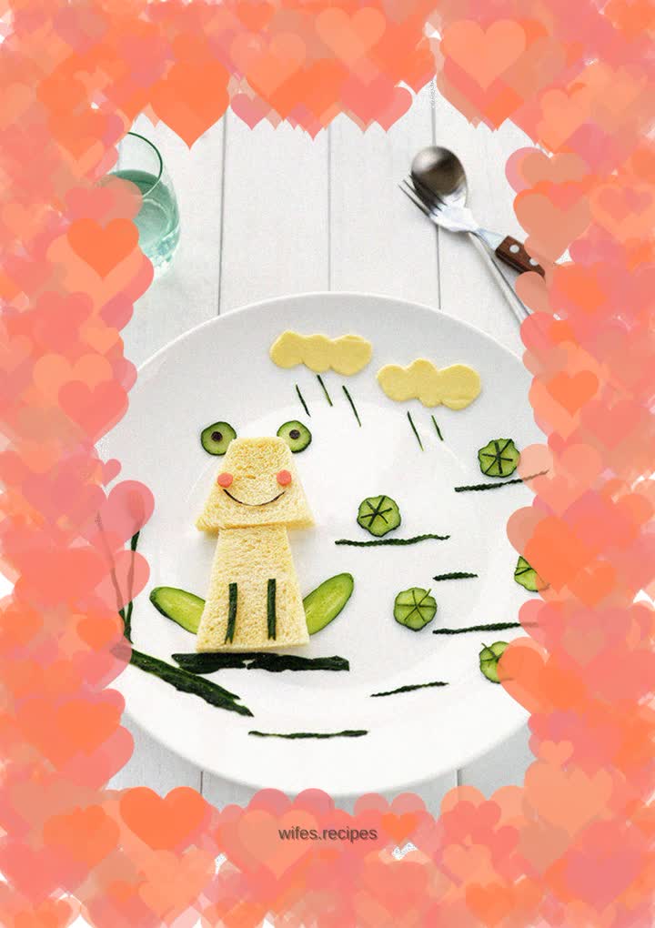 Simple and interesting, the frog is jumping