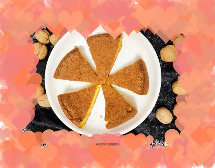 A cake related to carrots, with a delicate and smooth texture that tastes like cotton