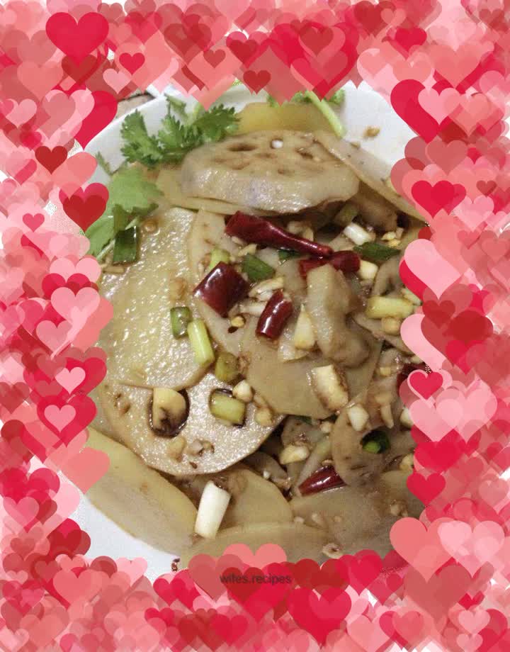 Cold Potato and Lotus Root Slices