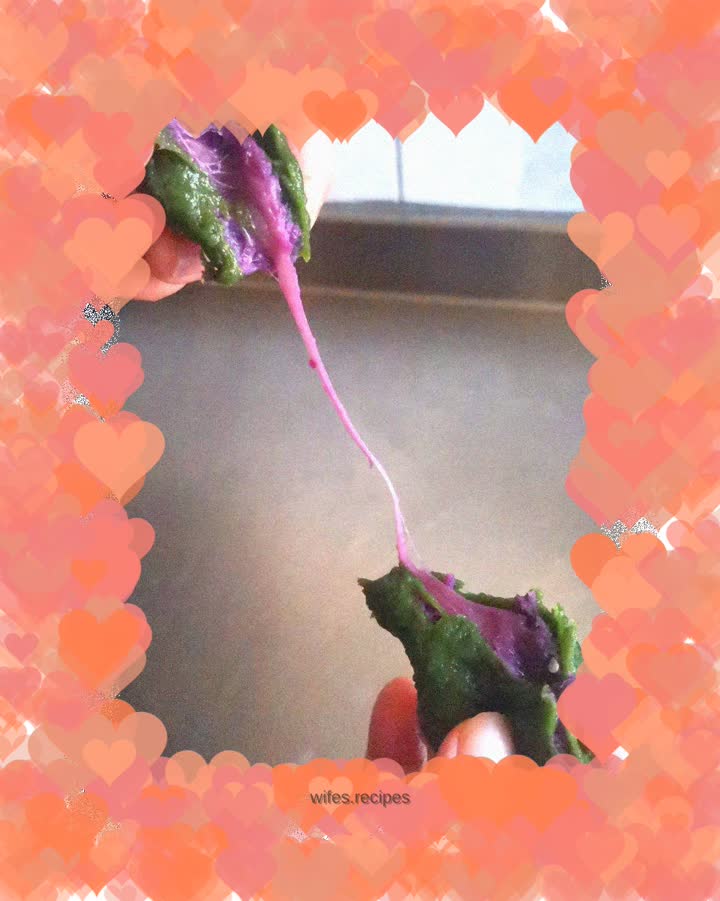 Qingtuan—Handmade super brushed cheese and purple sweet potato Qingtuan