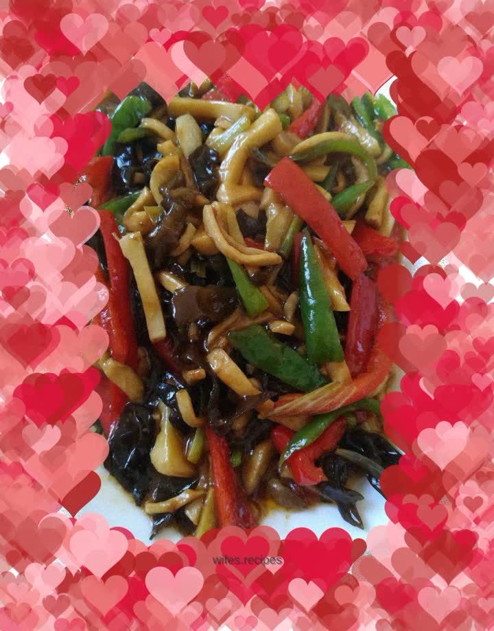 Fish-flavored drumstick mushrooms