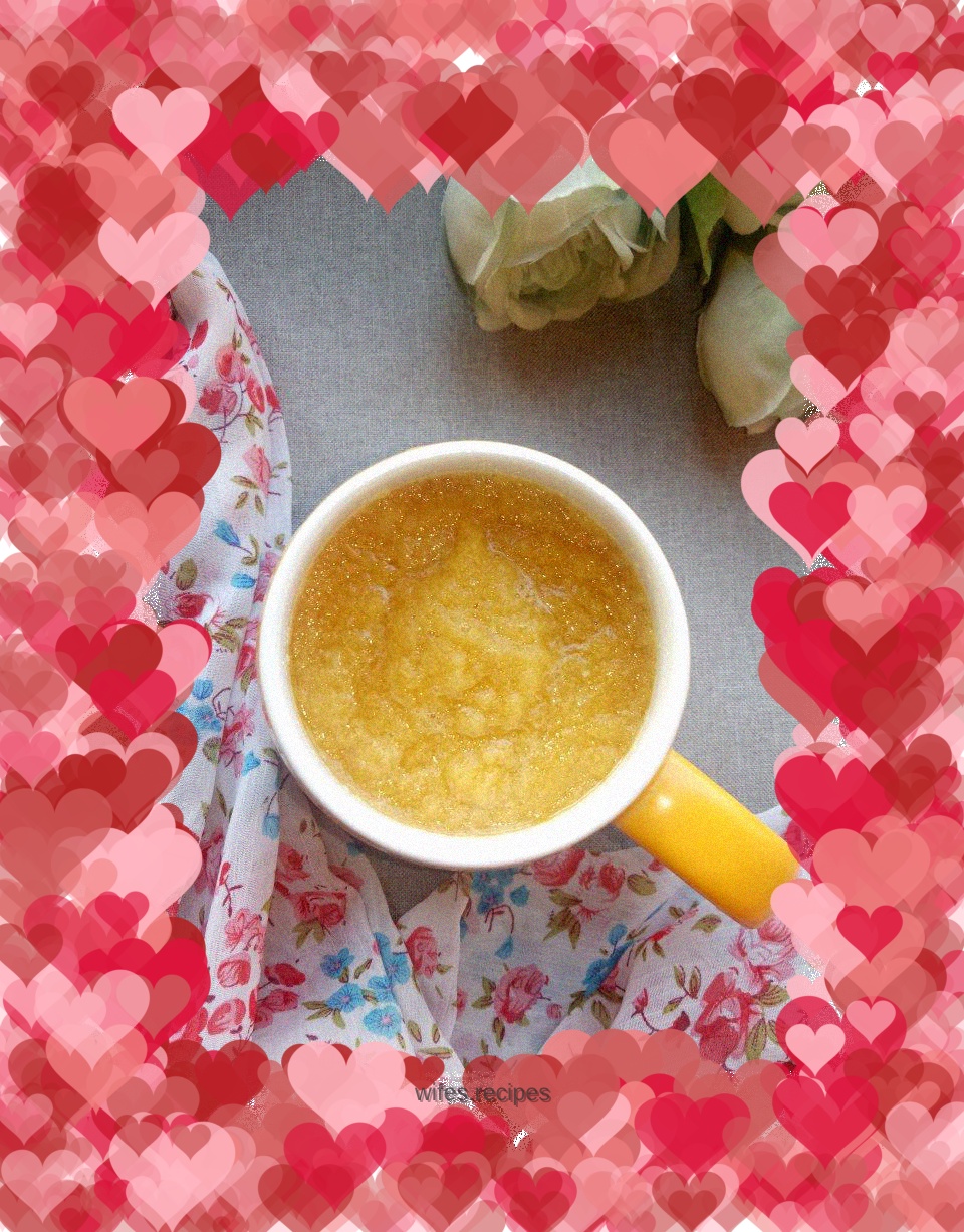 Apple and orange juice puree