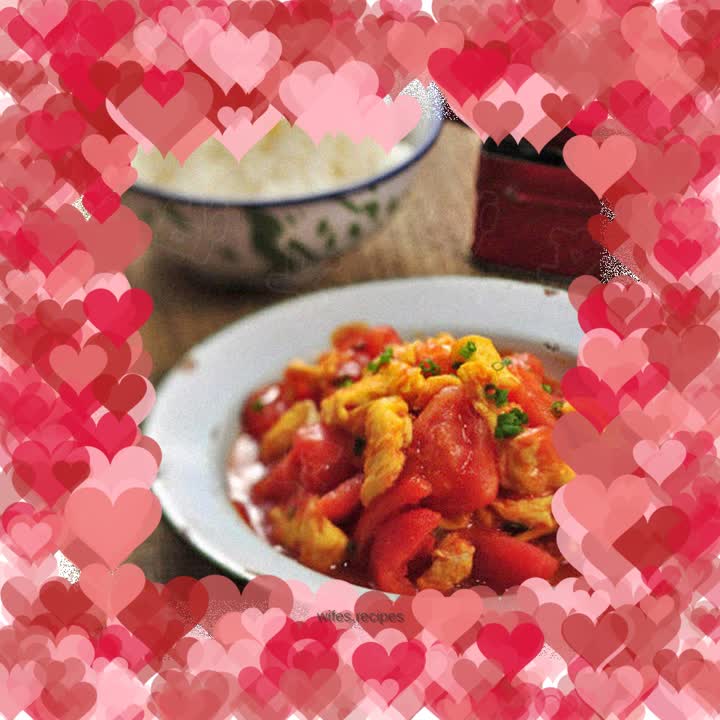 Scrambled eggs with tomatoes