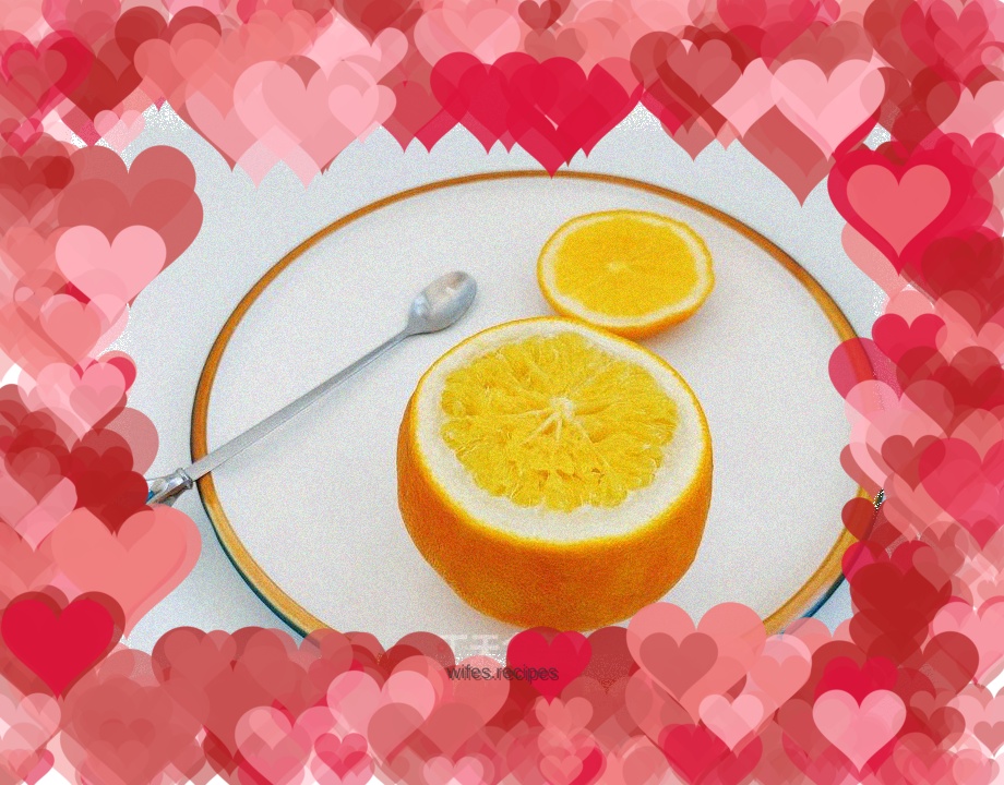 Salt steamed oranges