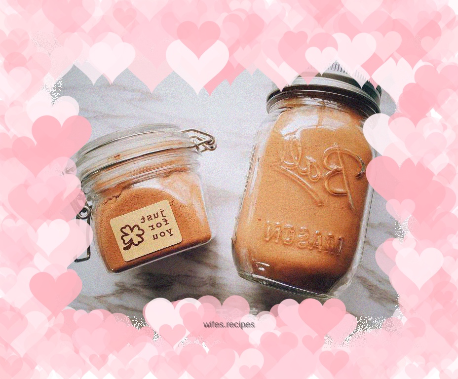 Winter hot chocolate drink