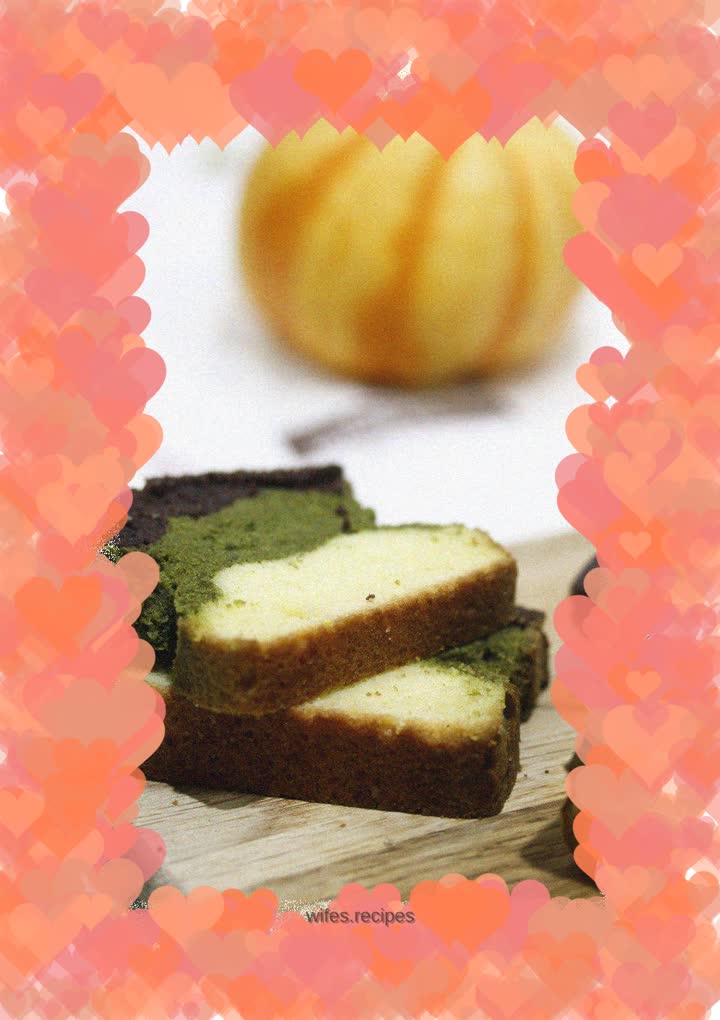 Making cakes in the oven (recipe for three-color marble heavy oil cake)