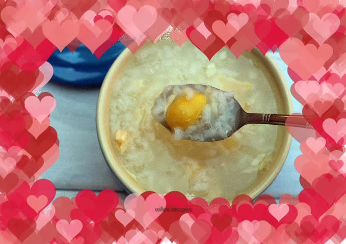 Healthy Bean Curd and Ginkgo Porridge