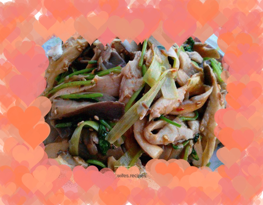 Stir-fried fresh mushrooms with cumin