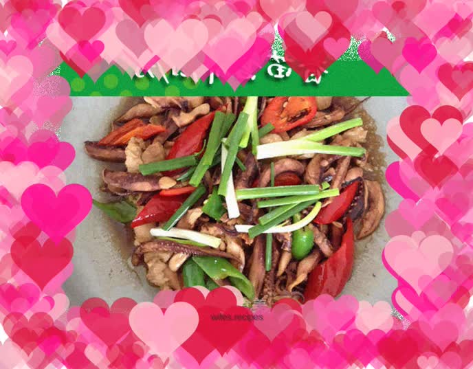 Dry pot squid tentacles