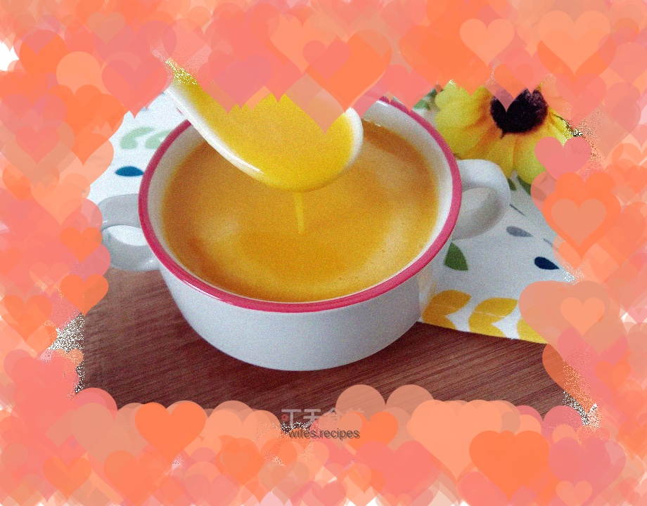 Baby food supplement pumpkin millet paste