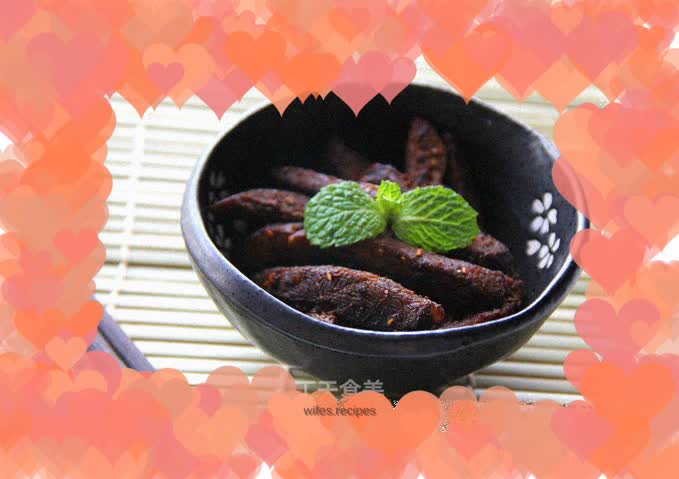Spicy beef strips