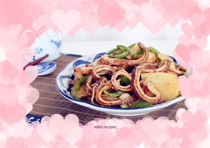 Stir-fried Pork Belly with Spicy Potato Chips