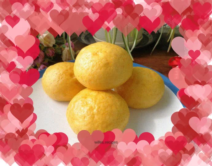 Pumpkin Nut Suet Sugar Steamed Buns