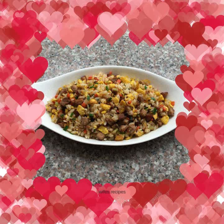 Barbecued Pork and Egg Fried Rice