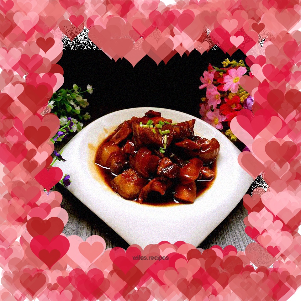 Dried cuttlefish braised pork