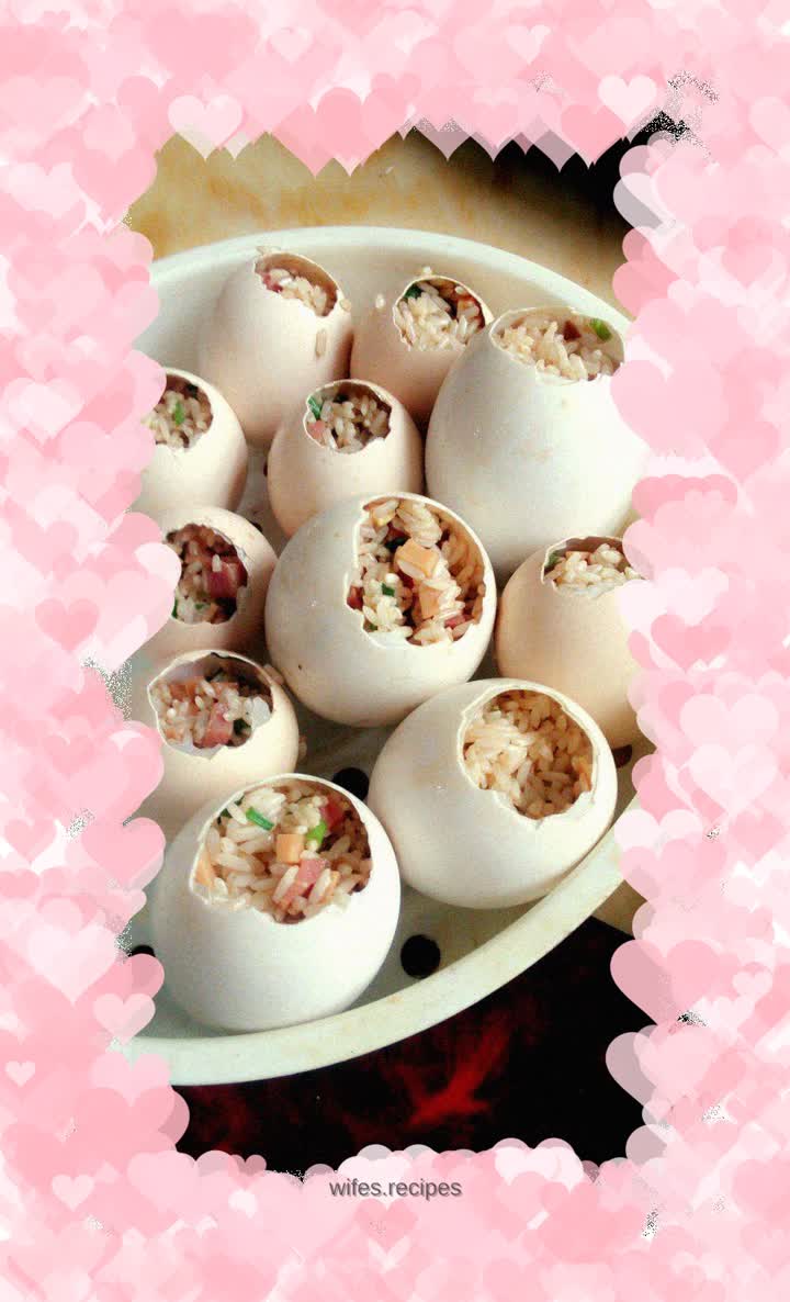 Glutinous Rice Steamed Egg