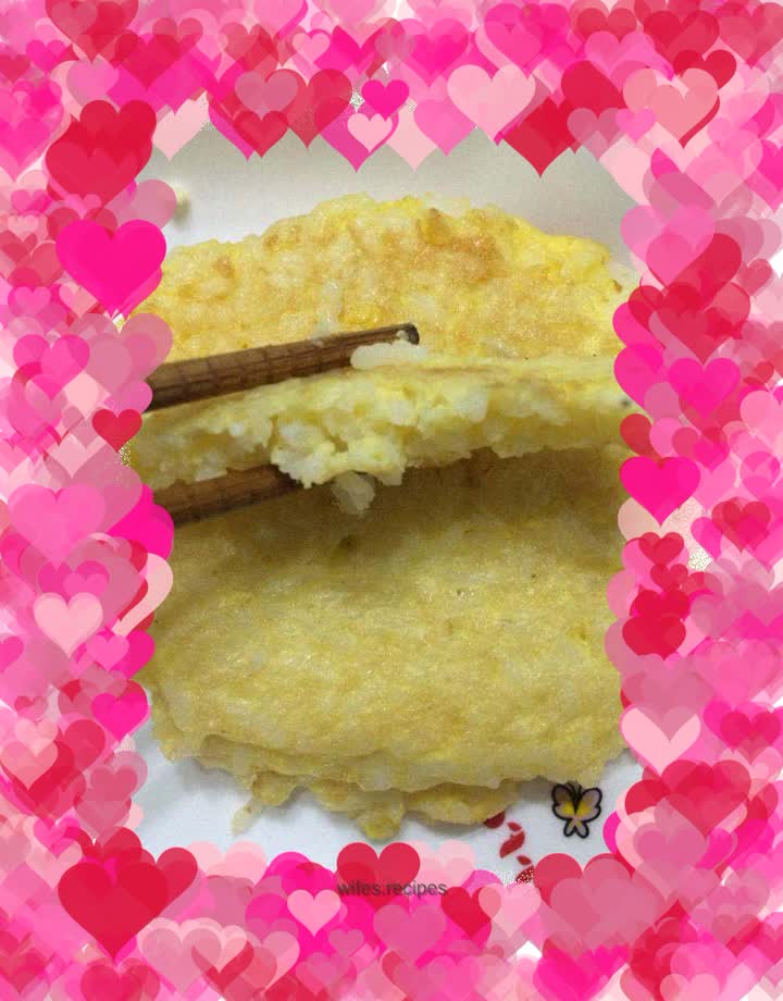 Rice egg pancake
