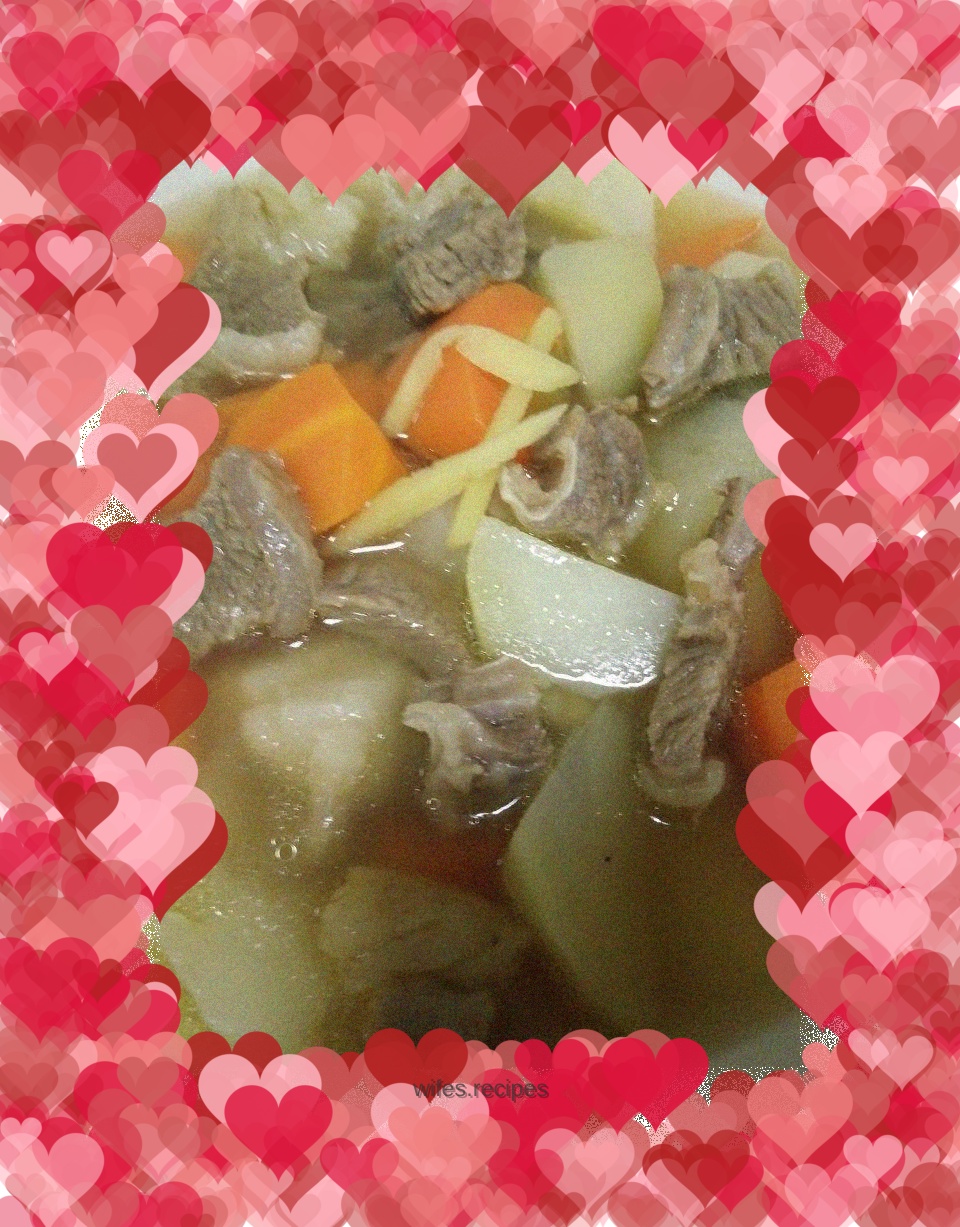 Beef brisket stewed with potatoes