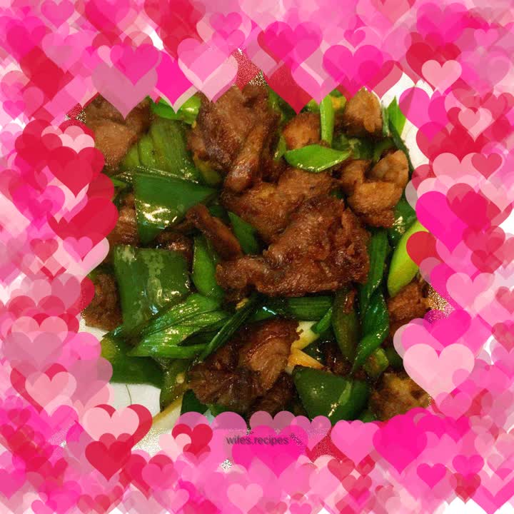 Stir-fried pork belly