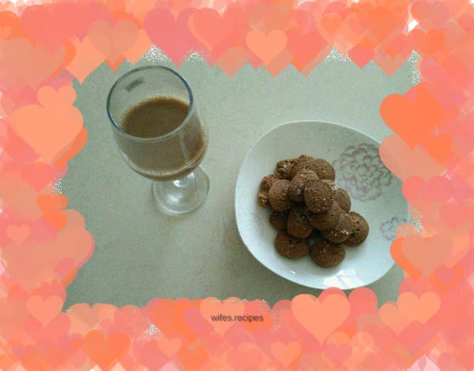 Homemade coffee flavored cookies