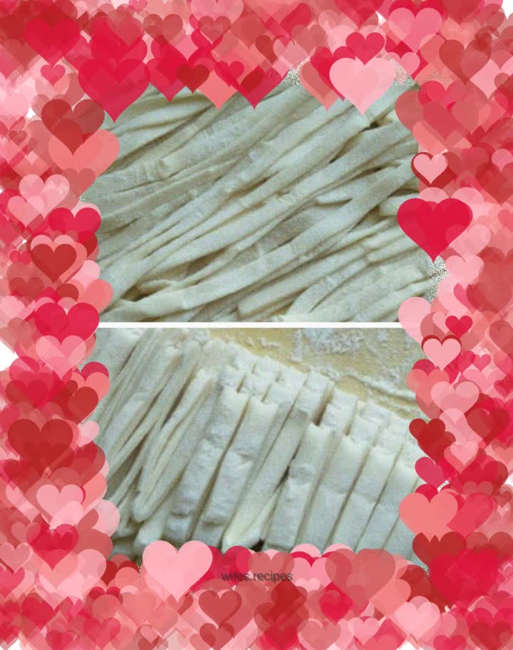Old man hand-rolling noodles